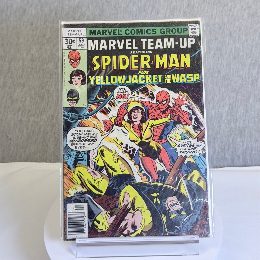 Marvel Team-Up 59 Spider-Man Yellowjacket Wasp Marvel Comics 1977 Bronze Age